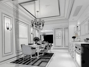 european-style living room design 97 3D Model