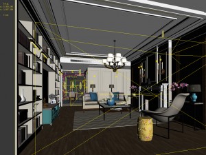 european-style living room design 97 Modèle 3D