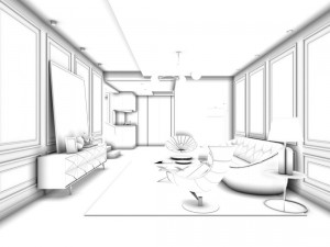 european-style living room design 98 3D Model