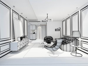 european-style living room design 98 3D Model