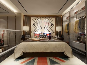 stylish avant-garde living room design 01 3D Модель