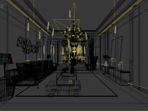 stylish avant-garde living room design 04 Modelo 3D