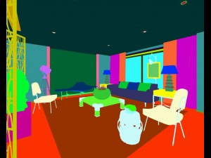 stylish avant-garde living room design 06 Modello 3D