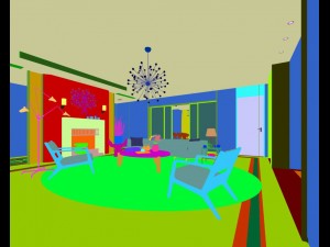 stylish avant-garde living room design 07 3D 模型