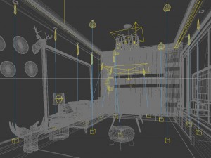 stylish avant-garde living room design 08 3D Модель