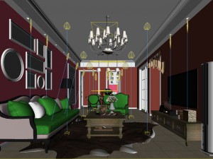 stylish avant-garde living room design 09 3Dモデル