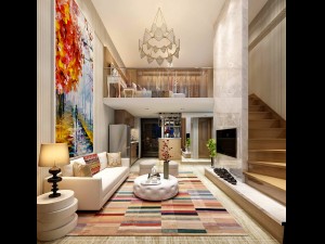 stylish avant-garde living room design 11 3D Model