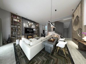 stylish avant-garde living room design 12 Modelo 3D