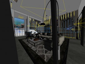 stylish avant-garde living room design 12 3Dモデル