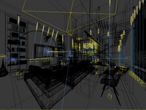 stylish avant-garde living room design 12 3Dモデル