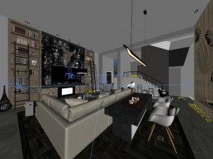 stylish avant-garde living room design 12 3Dモデル