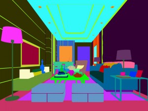 stylish avant-garde living room design 13 3D 模型