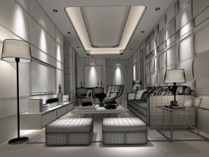 stylish avant-garde living room design 13 3D 模型