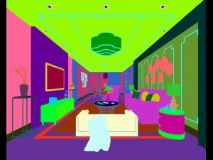 stylish avant-garde living room design 14 3D Model