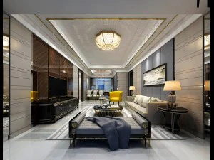 elegante soggiorno dal design d'avanguardia 15 Modello 3D