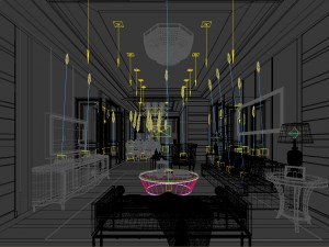 stylish avant-garde living room design 15 3D Модель