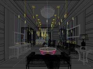 stylish avant-garde living room design 15 3D Model