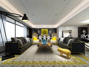 stylish avant-garde living room design 16 3D Model