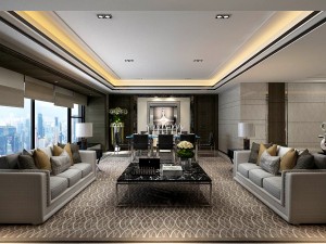 stylish avant-garde living room design 17 3D Model