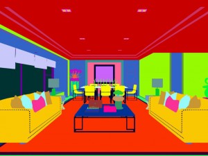 stylish avant-garde living room design 17 Model 3D