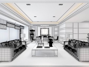 stylish avant-garde living room design 17 Model 3D