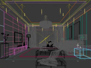 stylish avant-garde living room design 19 Modelo 3D