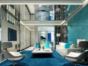 elegante soggiorno dal design d'avanguardia 20 Modello 3D