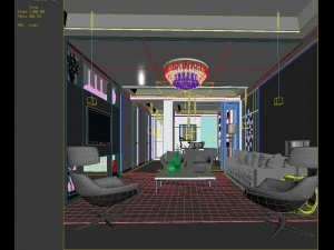stylish avant-garde living room design 20 3D Model
