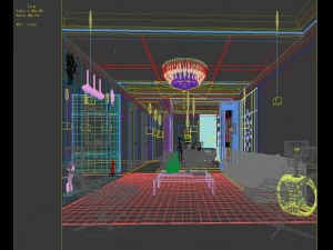 stylish avant-garde living room design 20 3D Model