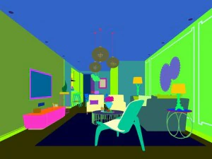 stylish avant-garde living room design 21 3D Model