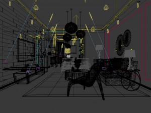 stylish avant-garde living room design 21 3D-Modell