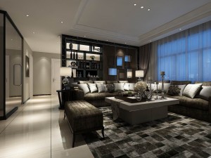 stylish avant-garde living room design 22 3D Модель