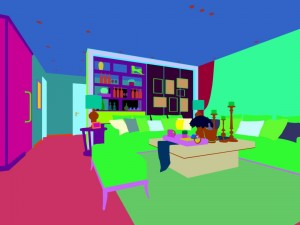 stylish avant-garde living room design 22 3D Модель