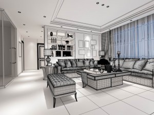 stylish avant-garde living room design 22 3D Модель