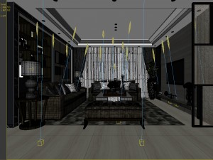 stylish avant-garde living room design 22 3D Модель