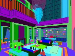 stylish avant-garde living room design 24 3D Model