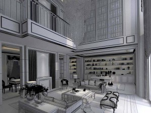 stylish avant-garde living room design 24 Modelo 3D