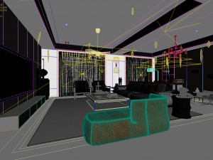 stylish avant-garde living room design 25 3D Модель