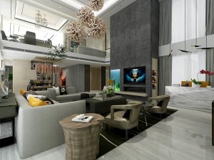 stylish avant-garde living room design 27 3Dモデル