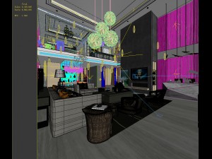 stylish avant-garde living room design 27 3Dモデル