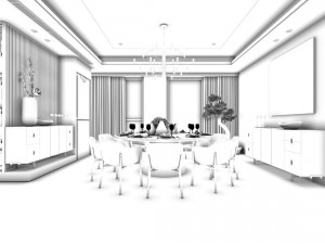 stylish avant-garde living room design 27 3Dモデル
