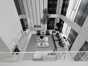 stylish avant-garde living room design 27 3Dモデル