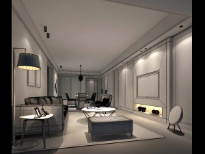 stylish avant-garde living room design 28 Modelo 3D