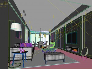 stylish avant-garde living room design 28 Modelo 3D