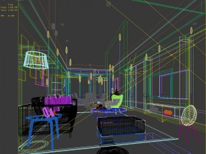 stylish avant-garde living room design 28 Modelo 3D