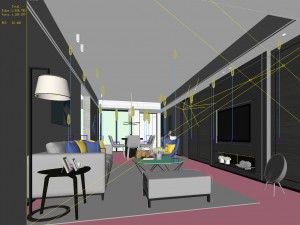 stylish avant-garde living room design 28 Modelo 3D