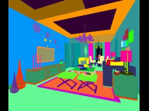 stylish avant-garde living room design 29 3D Model