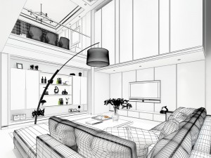 stylish avant-garde living room design 30 Modelo 3D