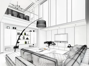 elegante soggiorno dal design d'avanguardia 30 Modello 3D