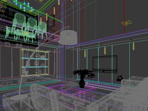 stylish avant-garde living room design 30 Modelo 3D